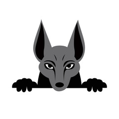Wepwawet god, Gray Wolf Head