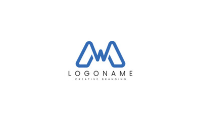 Minimalist MW Logo for Branding and Identity.