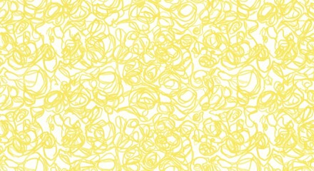 Abstract Yellow Scribble Pattern Background