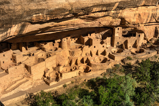 Mesa Verde National Park ancestral Puebloan Cliff Palace dwellings
