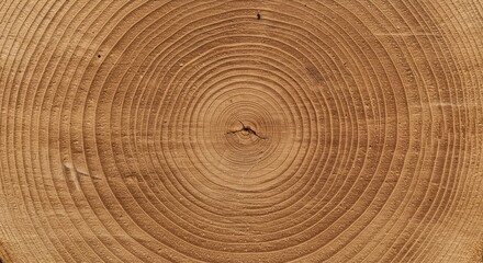 Background Photo of Concentric Tree Rings Texture in Brown Wood