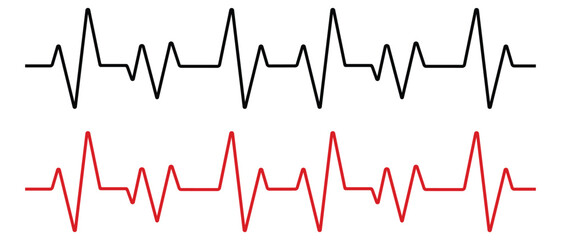 Heart line icon. Life line icon vector. Heartbeat Line on white background. Healthy and Medical concept. Heart pulse icon, symbol. Vector illustration.