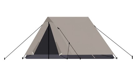 Camping Tent Setup for Outdoor Adventure and Overnight Stay