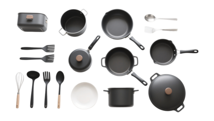 Complete Non-Stick Cookware Set Pots, Pans, Utensils, and More for the Modern Kitchen