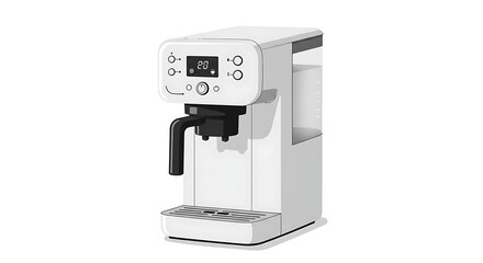 Making Coffee at Home with Modern Espresso Machine