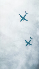 AIRPLANE IN THE AIR