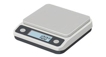 Digital Scale Displaying Measurement for Precise Weighing