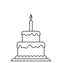 BirthdayCake  Element Outline