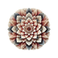 Download beautiful floral mandala design vector illustration for background on transparent background