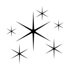 Sparkle vector icon. Shine symbol illustration. star sign or logo.