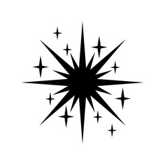 Sparkle vector icon. Shine symbol illustration. star sign or logo.