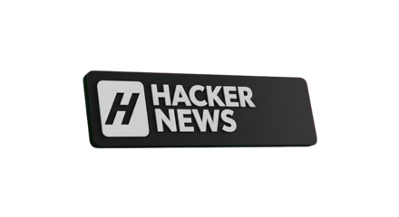 Website button with hacker news text. Concept cyber security and internet information for online publication.