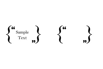 Fototapeta premium 中にテキストを入れるための吹き出し（Text Bubble, Quote form） 