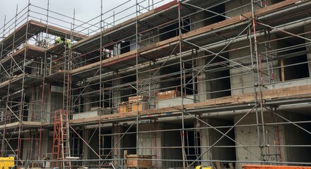 Building Construction Photo Urban City New Housing