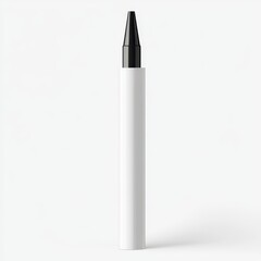 Sleek black crayon with white casing