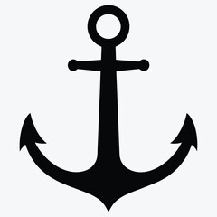 Classic Anchor Icon – Nautical Maritime Symbol PNG Vector