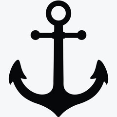 Classic Anchor Icon – Nautical Maritime Symbol PNG Vector