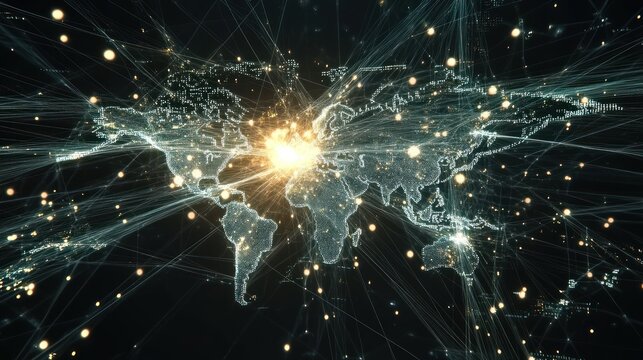 Global Network: A Visualization of Worldwide Connectivity