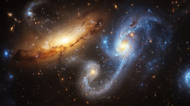 Cosmic Dance: Interacting Galaxies NGC 5194 and NGC 5195
