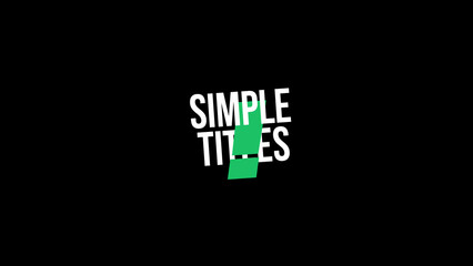 Simple Titles 5