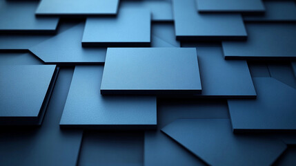 Abstract geometric background of overlapping dark blue squares. (1)