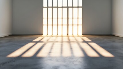 A shadow cast on the floor, but no object to cast it.