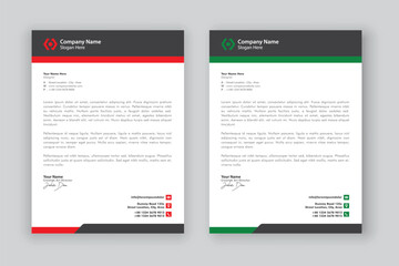 Obraz premium business corporate letterhead design template 