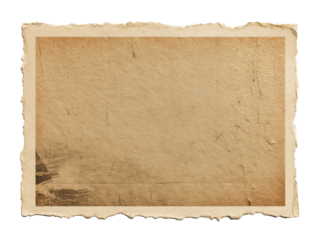 Vintage textured paper for art and design projects, cut out transparent