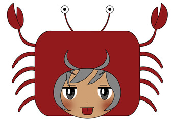 お茶目な蟹座の子供