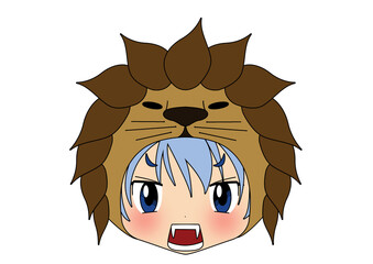 吠える獅子座の子供