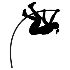 olympic high jump silhouette