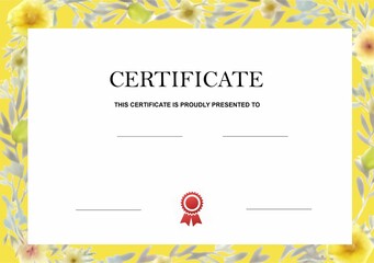 Naklejka premium certificate or diploma template