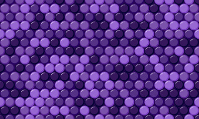 Abstract purple circle pattern.  Seamless texture of glossy spheres in gradient shades.  Perfect for backgrounds, website design, or textile prints. Evokes a sense of depth and sophisticated elegance.