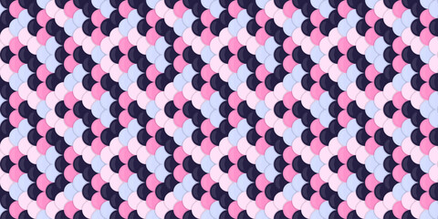 Abstract pastel pink, purple, and blue overlapping circle pattern.  Seamless design ideal for textile prints, website backgrounds, or vibrant graphic design projects.