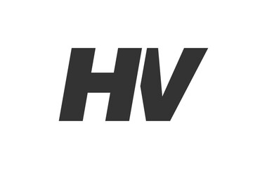 HV Techno Editable Font Logo For Corporate Branding. Bold, Futuristic Design With Unique Typographic Ideas. Minimal Custom Type And Dynamic Letter