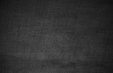 Rustikaler Jutesack Hintergrund mit schwarzer Farbe