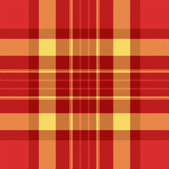 Vibrant red and gold plaid pattern.  Perfect for textile design, autumnal projects, or adding a warm, festive feel to any design.