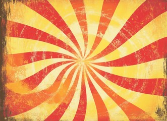 groovy 70s swirl background in orange and yellow, retro psychedelic pattern