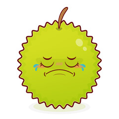 durian crying face cartoon cute