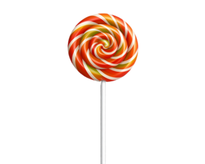 Lollipops, a candy lollipop illustration vector isolated on a transparent background