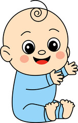 Babies in Cheerful Poses