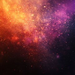 Obraz premium Vivid cosmic dust cloud with orange, pink, and purple hues