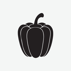 Capsicum Vector Silhouette - High-Quality Design
