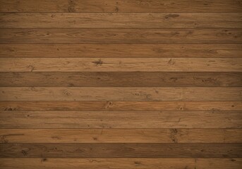 Fototapeta premium Horizontal Dark Brown Wooden Plank Background