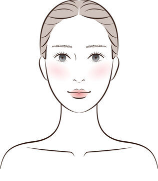 スキンケア・美容系に使える女性イラスト