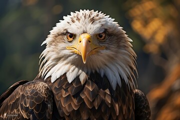 Obraz premium Majestic Bald Eagle in Natural Habitat – High-Resolution Wildlife Photo