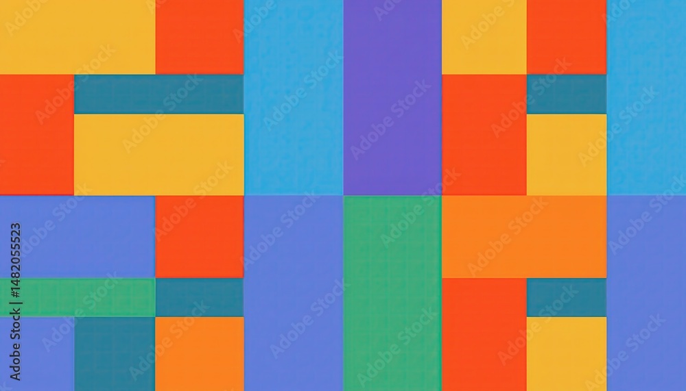 Poster abstract geometric pattern colorful blocks design background texture image