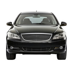 car isolated on transparent white background, clipping path