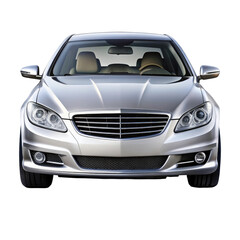 car isolated on transparent white background, clipping path