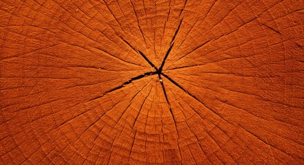 Orange Brown Wood Texture Background with Cracks